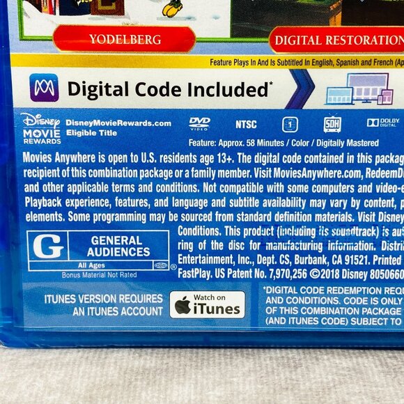 Disney Mickeys Christmas Carol (Blu-Ray, DVD, Digital 2018) New - Picture 4 of 8